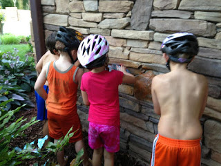  {…and yes, they’re scrubbing in bike helmets; that’s a whole ‘nother story} 