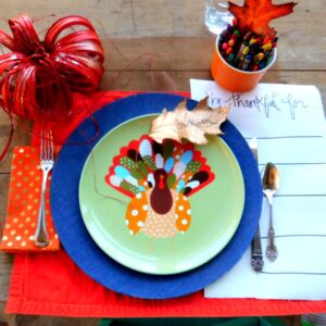 Kids' Table Thanksgiving