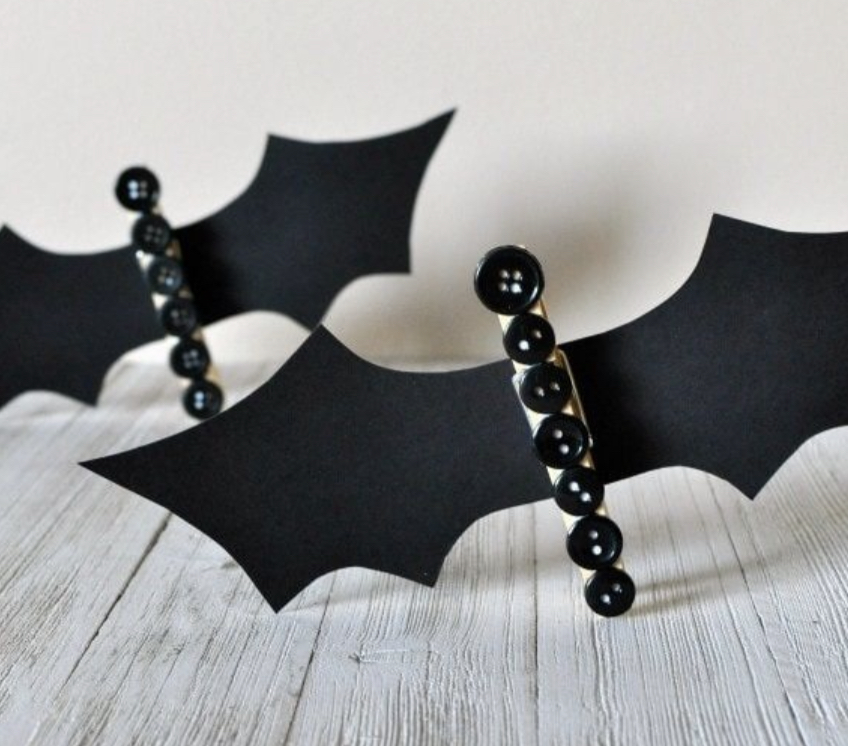 Clothespin Halloween Bats